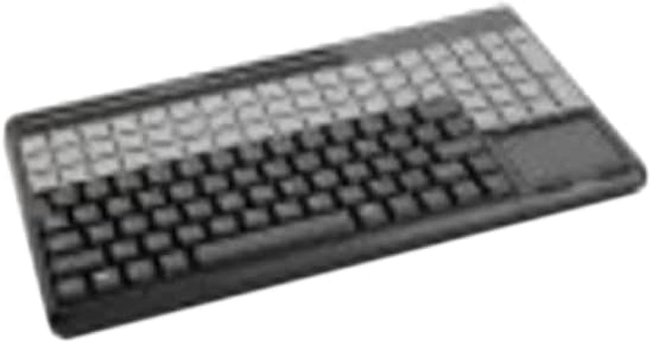 Alt view image 3 of 5 - SPOS QWERTY KEYBOARD, BLACK, 14, USB, W/ 3 TRACK MSR, TOUCHPAD. US 123 LAYOUT W/