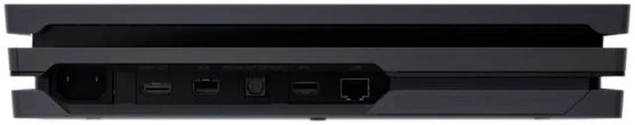 Alt view image 3 of 5 - Sony PlayStation 4 Pro - Game Pad Supported - Wireless - Black - AMD Radeon - 3840 x 2160 - 16:9 - 2160p - Blu-ray Disc Player - 1 TB HDD - Gigabit Ethernet - Bluetooth - Wireless LAN - HDMI - USB ...