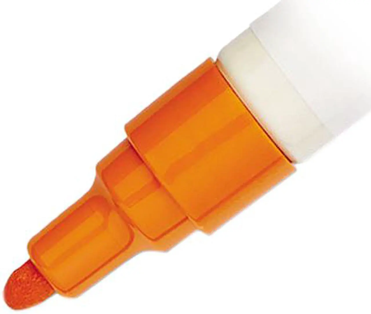 Alt view image 4 of 5 - Uni-Paint Permanent Marker, Medium Bullet Tip, Orange 63607