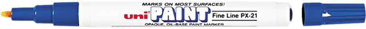 Main image of Uni-Paint Permanent Marker, Fine Bullet Tip, Blue 63703