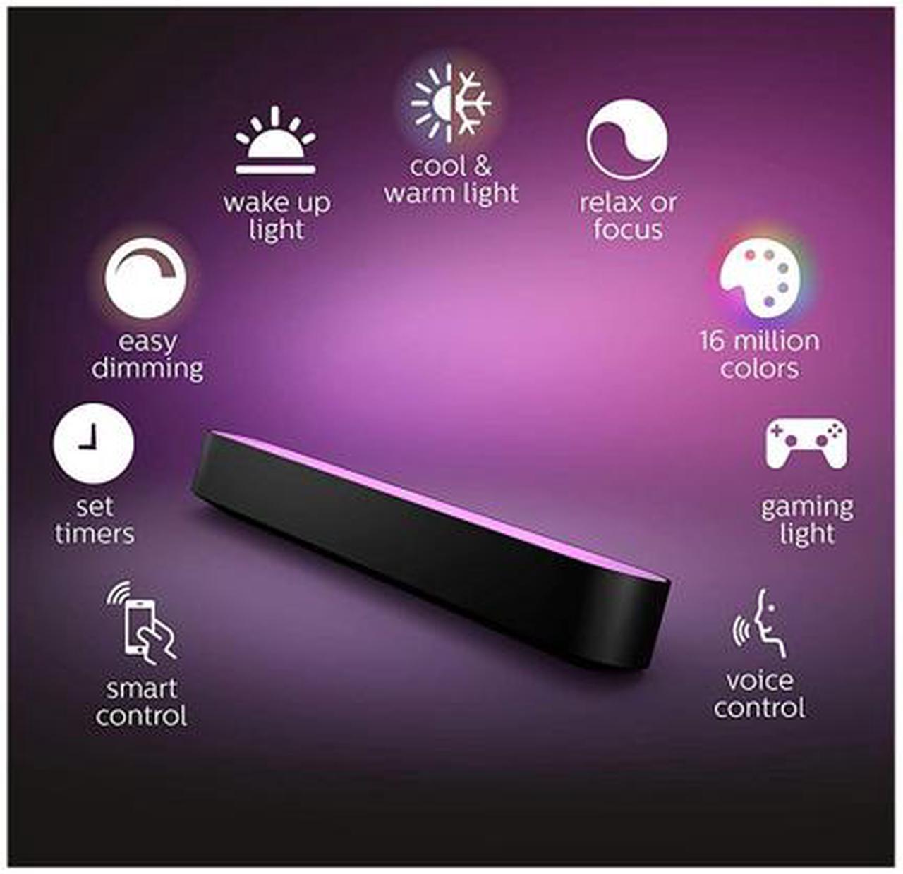 Alt view image 4 of 11 - Philips Hue Play Ambiance Smart LED Bar Light - White