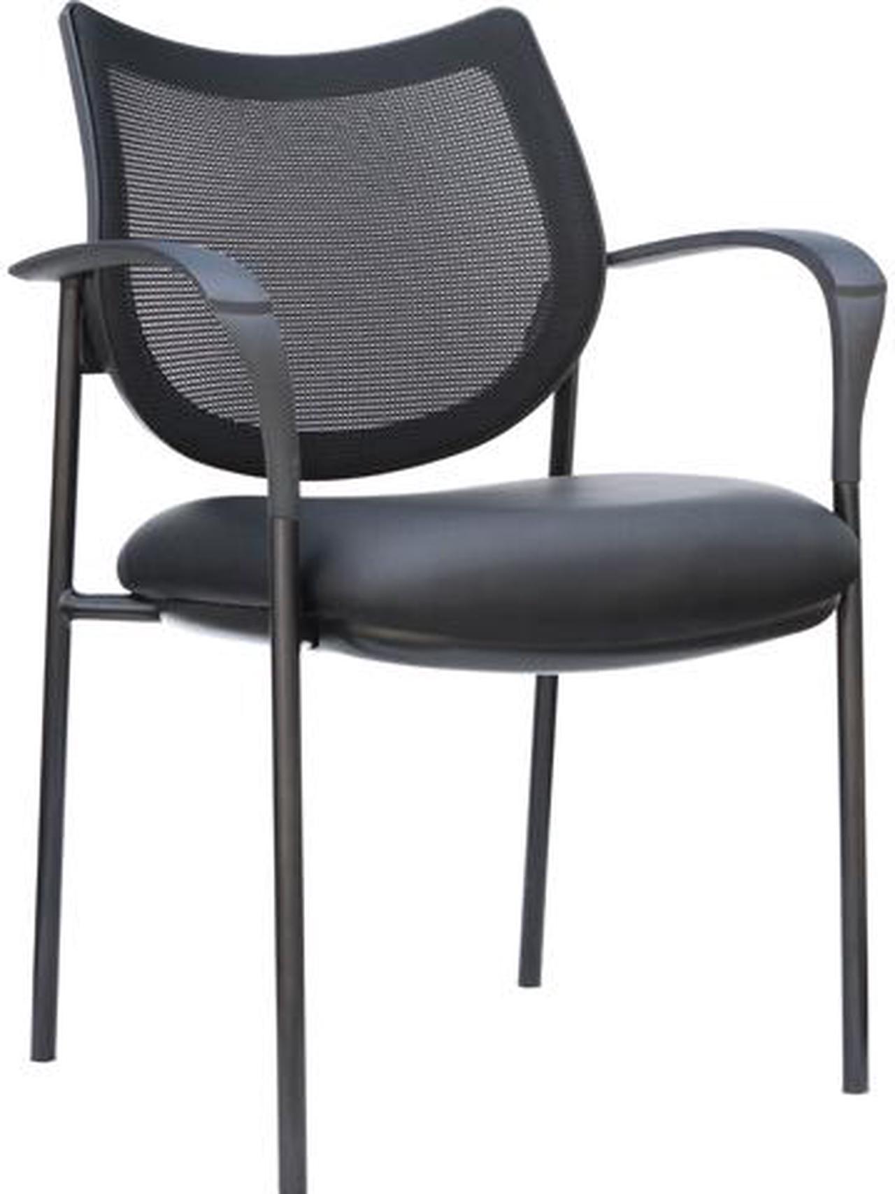 TygerClaw TYFC2321 Mesh Mid Back and Fabric Seat Guest Chair