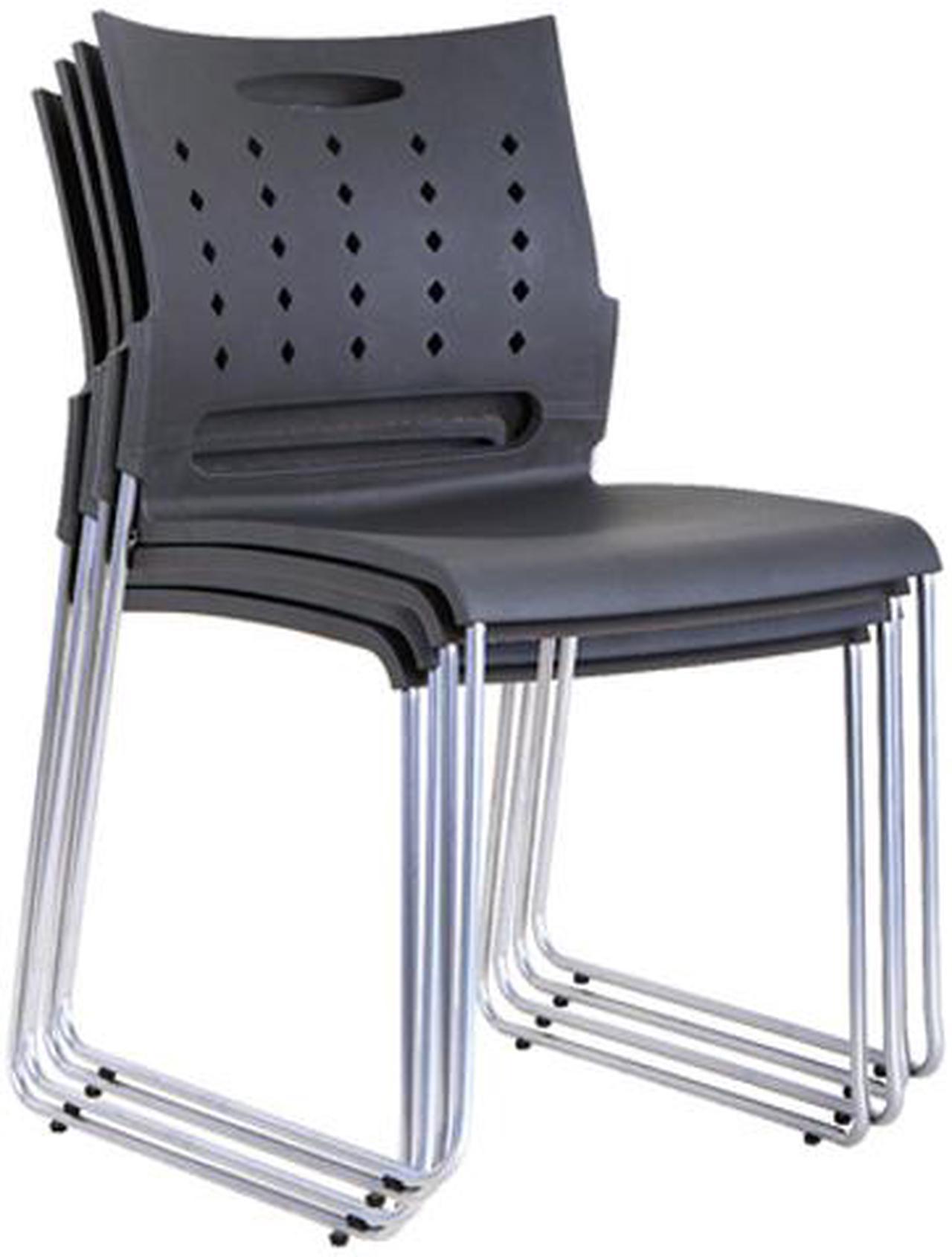 TygerClaw Mid Back Plastic Chair - 4 PCS/Pack (TYFC2327)