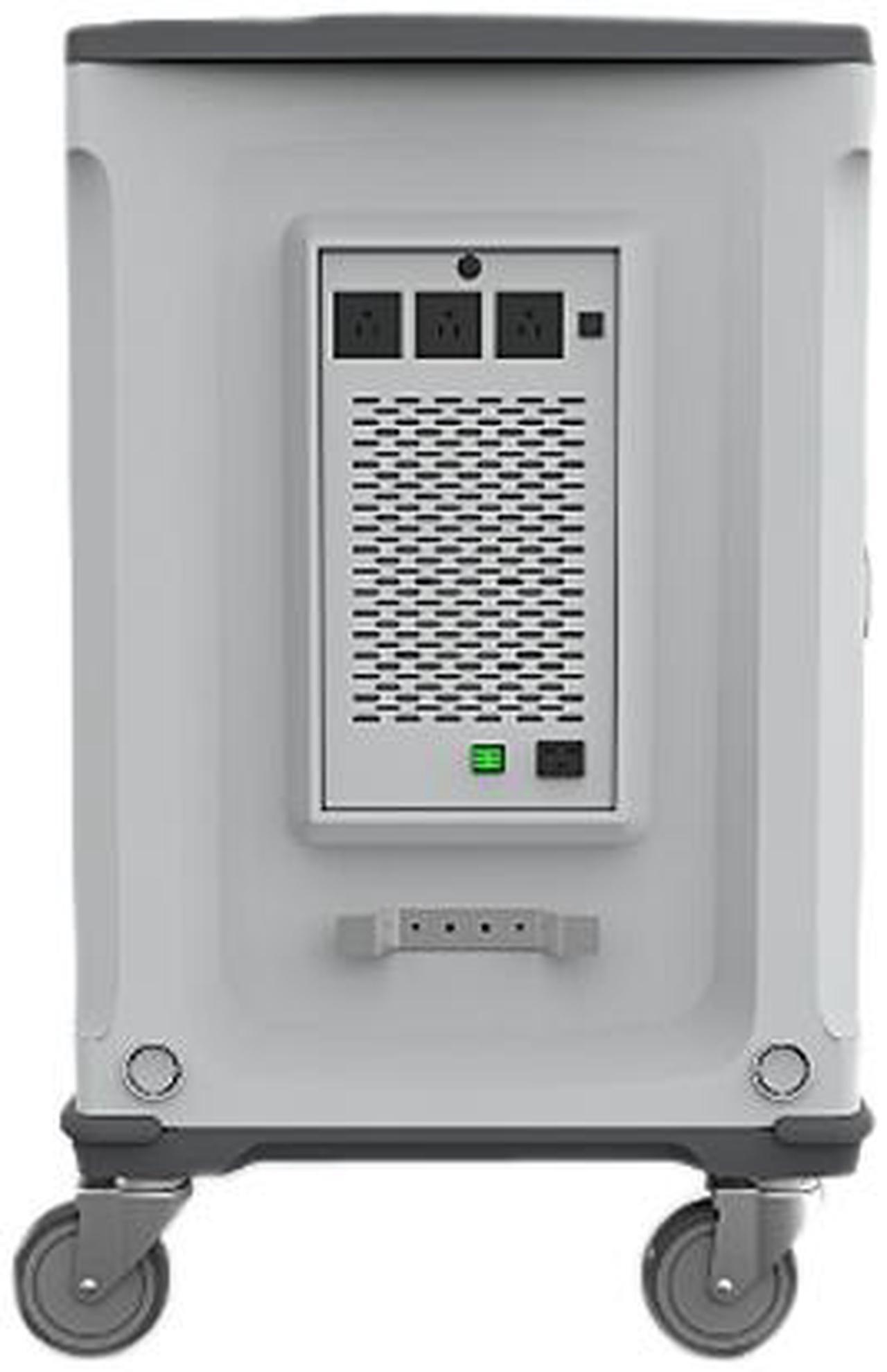 Alt view image 4 of 5 - Rocstor Volt® C32 Charging Cart with Intelligent Power Charging - Up to 32 Device Intelligent Power Charging Cart for Notebooks, Chromebook®, MacBook®, and Macbook® Pro- 3 Slide-out