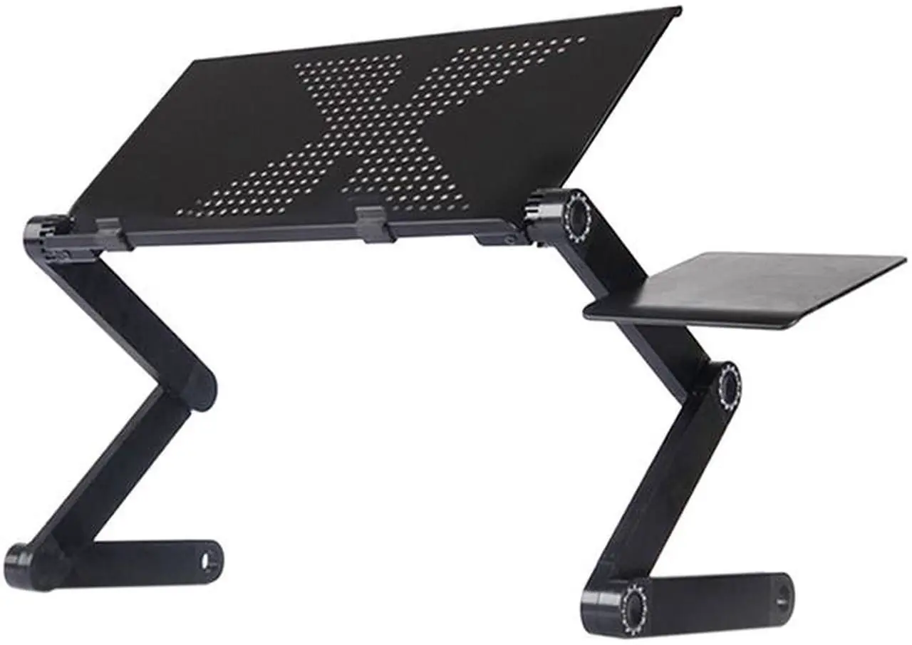 Main image of Laptop Desk Foldable Table Stand Bed Tray with Extra Mouse Pad Side