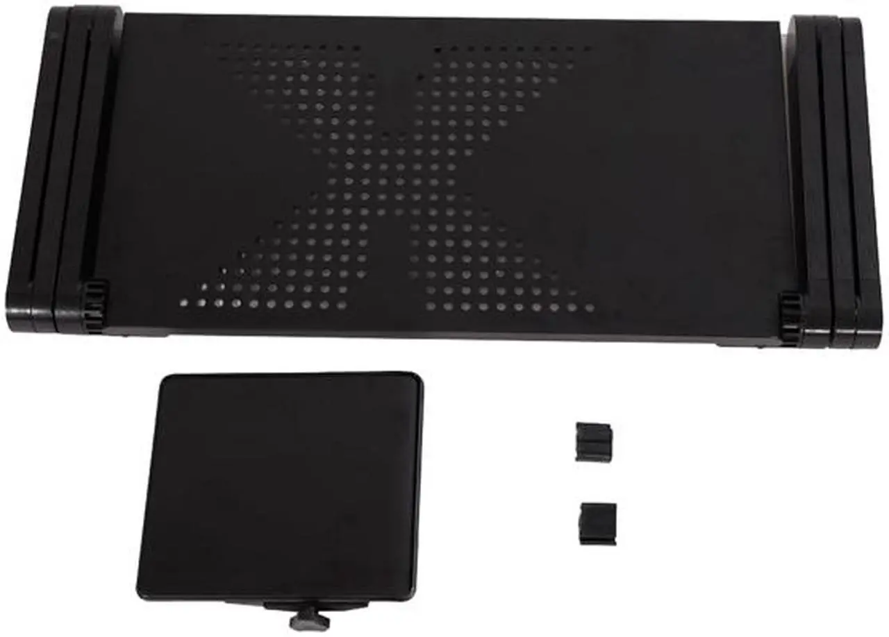 Alt view image 6 of 7 - Laptop Desk Foldable Table Stand Bed Tray with Extra Mouse Pad Side