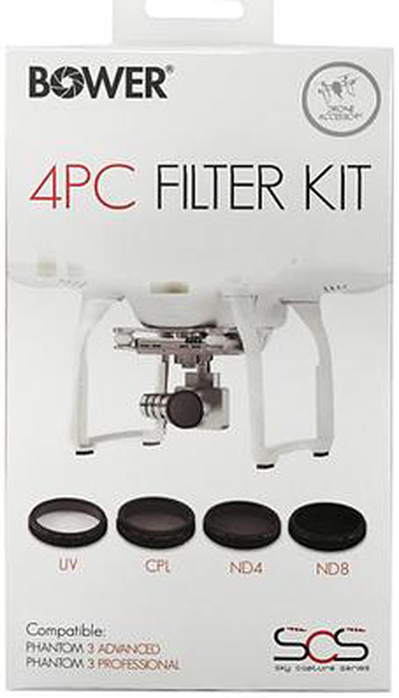 Alt view image 7 of 7 - Bower Sky Capture Series SCS-FK4PH Filter Kit, 4 Pack