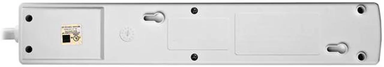 Alt view image 5 of 5 - V7 SA0712W-9N6 7-Outlet Surge Protector, 12 Feet cord, 1050 Joules - White