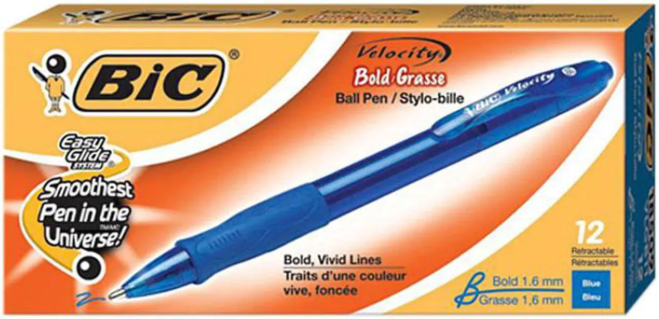 Main image of Bic Velocity Retractable Bold Ballpoint Pens