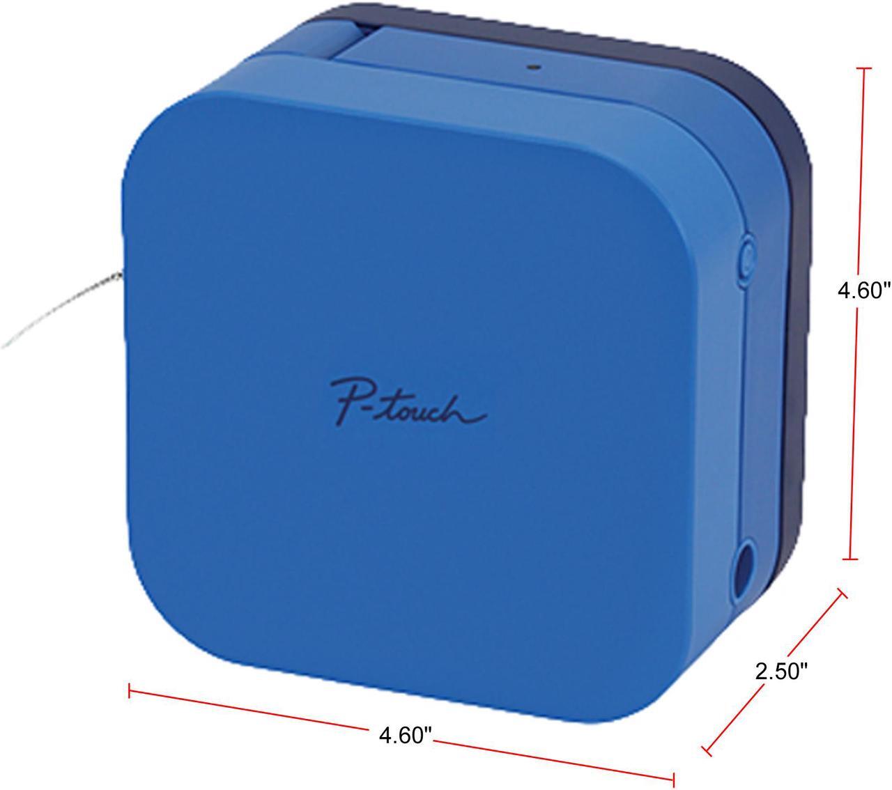 Alt view image 3 of 4 - Brother P-touch CUBE PT-P300BTBU Smartphone Dedicated Label Maker, Bluetooth, Thermal Transfer, 180 dpi, 20mm./sec, Up to 2 Print Lines, Manual Cutter - Blue