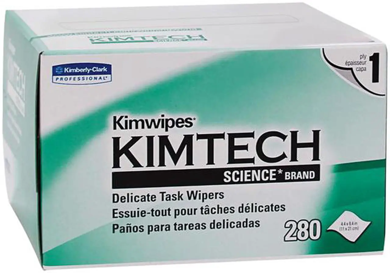 Alt view image 3 of 3 - Kimwipes Delicate Task Kimtech Science Wipers (34155), White, 1-PLY, 280 Sheets / Box
