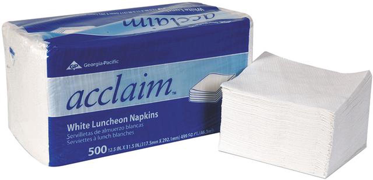 Main image of DIXIE 37707 Luncheon Napkin,Acclaim,White,PK6000