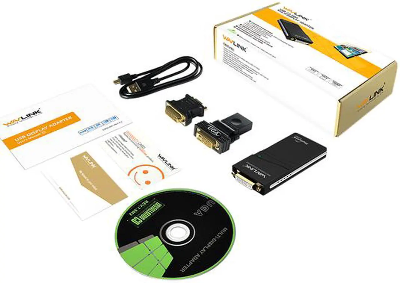 Alt view image 7 of 7 - Wavlink USB To VGA DVI HDMI Video Graphics Display Adapter, Displaylink Chip Supports up to 6 Monitor Displays, Up to 1920 x 1080@60Hz For Windows, Mac OS & Chrome OS, More Efficient Home Office