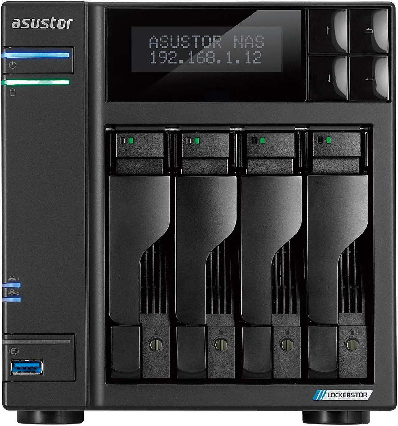 Main image of Asustor AS6604T 4 Bay Lockerstor 4 Desktop NAS (Diskless)