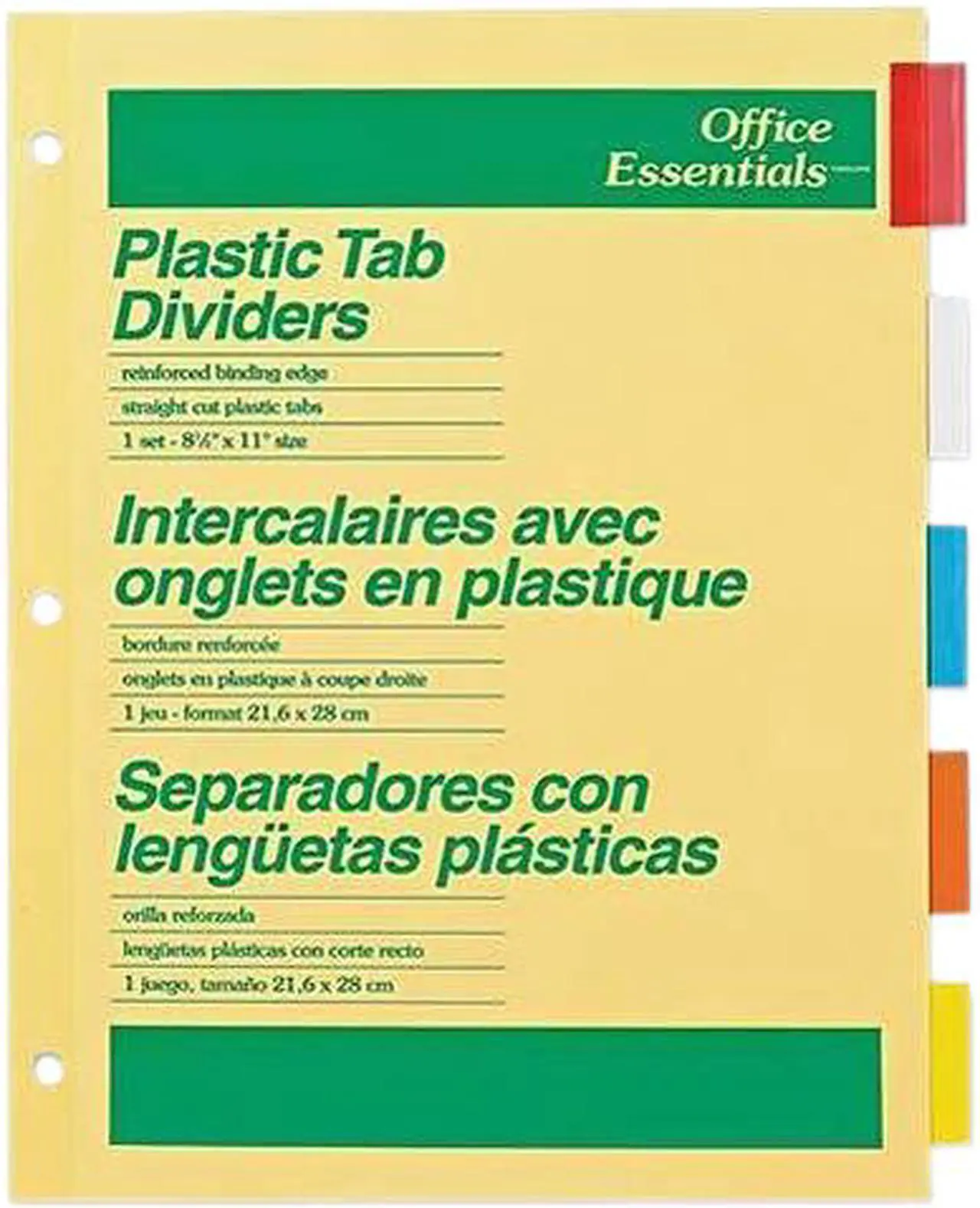 Main image of Avery Office Essentials Economy Insertable Tab Dividers