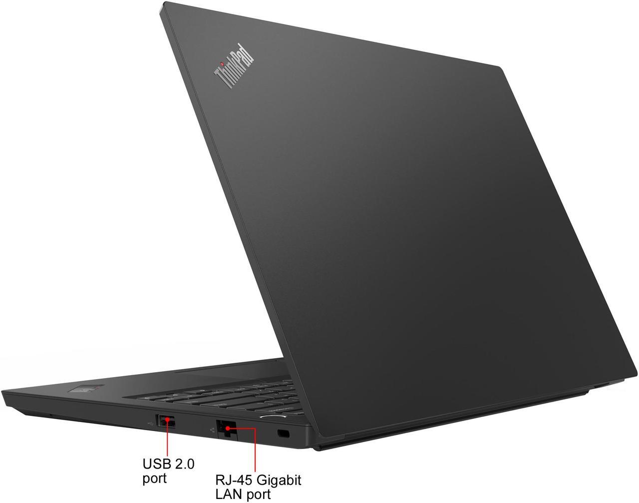 Alt view image 6 of 12 - Lenovo Laptop ThinkPad E14 Intel Core i7-10510U 8GB Memory 256 GB PCIe SSD Intel UHD Graphics 14.0" Non-Touch Screen Windows 10 Pro 64-bit 20RA0050US