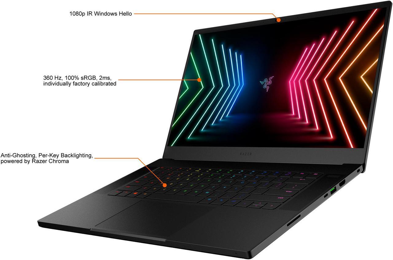 Alt view image 6 of 18 - Razer Blade 15 Advanced - 15.6" GeForce RTX 3070 Laptop GPU - Intel Core i7-11800H  - 16GB Memory - 1 TB PCIe SSD - Windows 10 Home 64-bit - Gaming Laptop - 360 Hz (RZ09-0409BEC3-R3U1 )