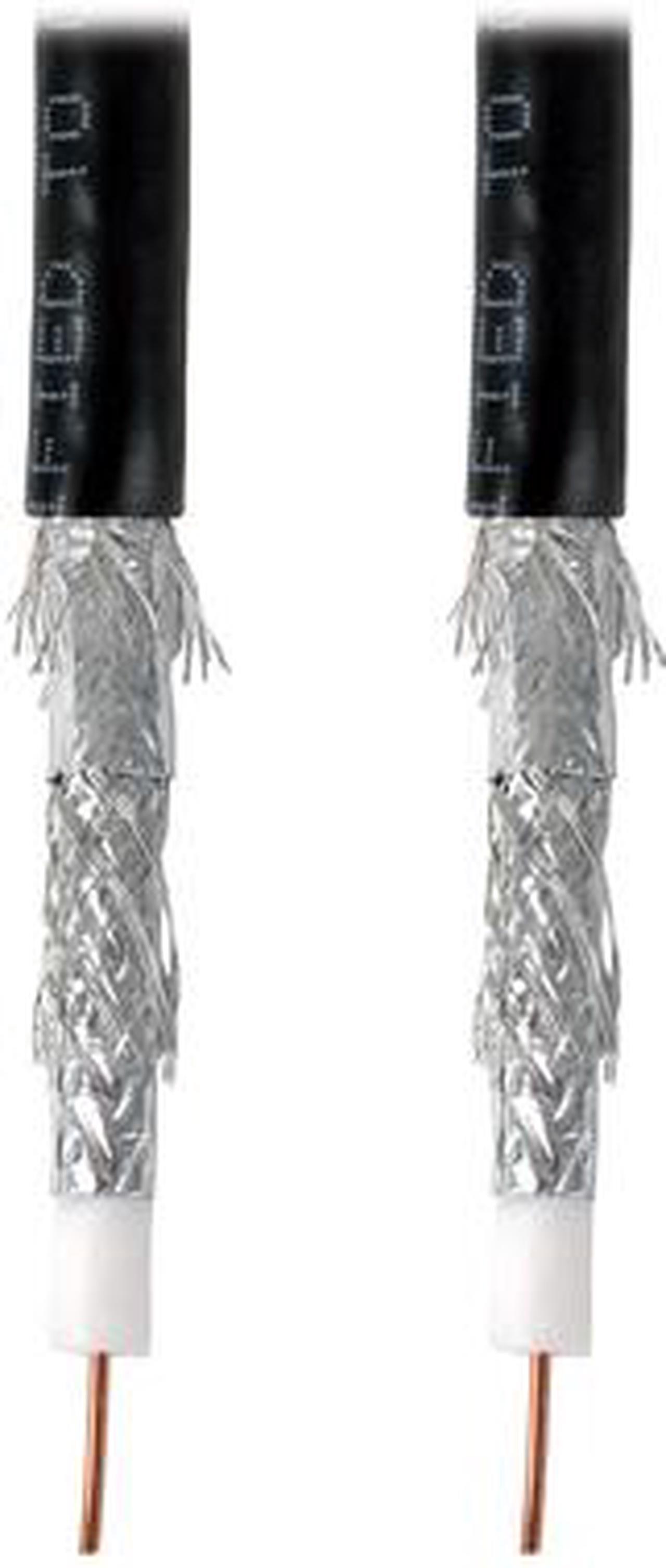 Alt view image 3 of 3 - Tripp Lite RG6/U Quad-Shield CMR-Rated Coaxial Cable, Black, 1000 ft. (A224-01K-BK)