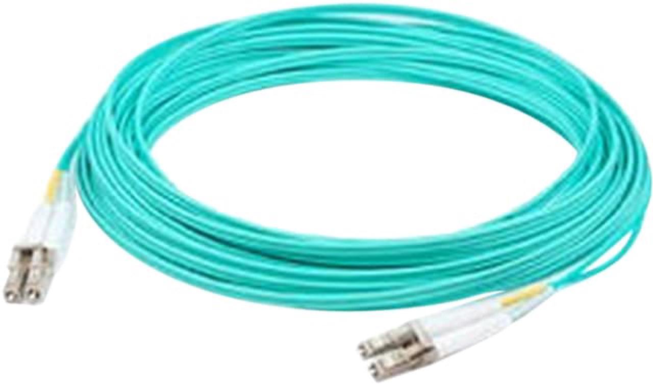 Main image of AddOn 5m LC (Male) to LC (Male) Aqua OM4 Simplex OFNR (Riser-Rated) Straight Fiber Patch Cable - to