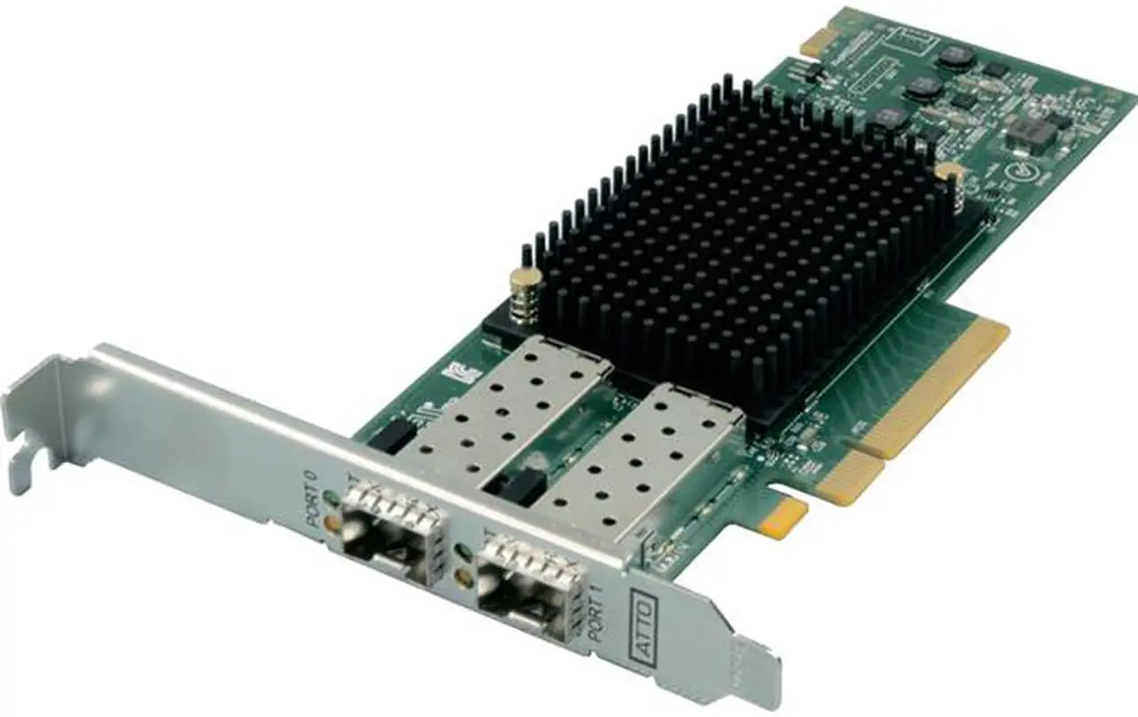 Main image of ATTO Technology Celerity FC-162P Dual-Channel 16Gb/s Gen6 Fibre Channel PCIe 3.0 Host Bus Adapter (CTFC-162P-000)