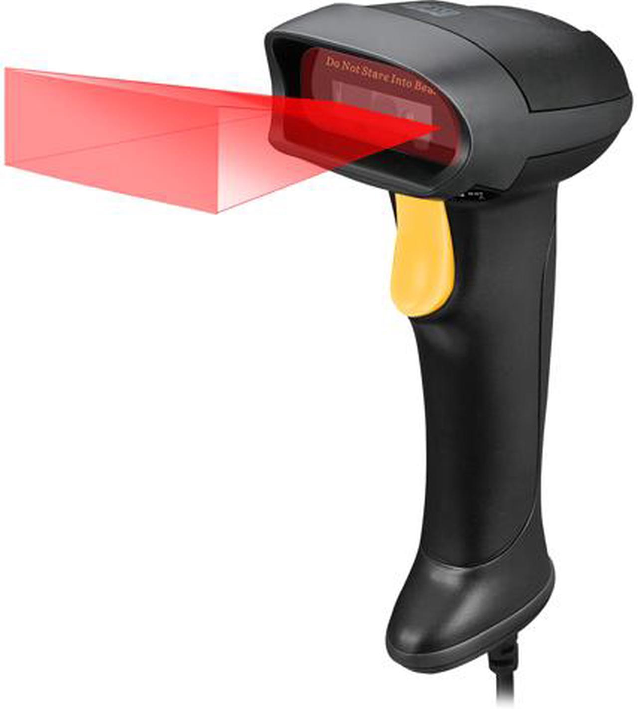 Adesso NuScan 2500TU Heavy Duty Long Range Handheld 1D/2D Barcode Scanner, USB, Spill Resistant, Antimicrobial, Drop Protection - NUSCAN2500TU