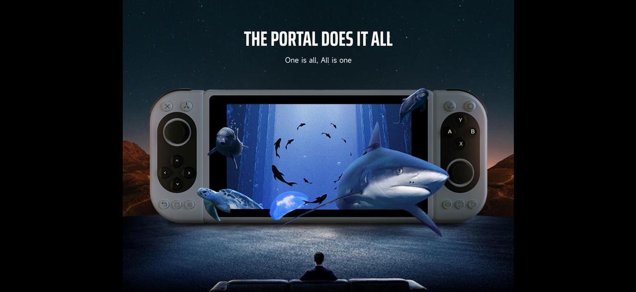 Alt view image 9 of 11 - PIMAXVR Portal Qled Handheld Game Console with 4K Qled plus mini-Led Display, Gaming Console for Android, Retro Video Games, Cloud Gaming, Handheld Emulator, 8G+256G, Black