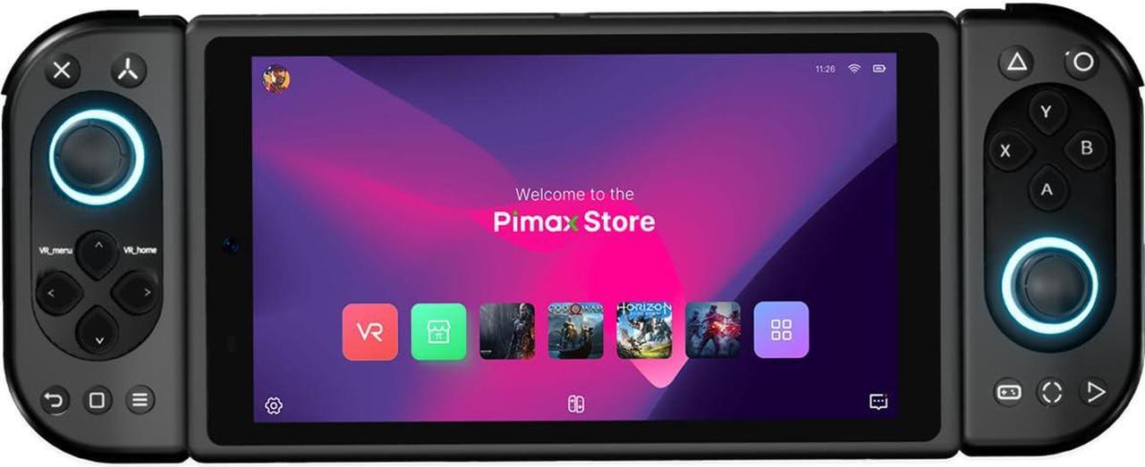 Main image of PIMAXVR Portal Qled Handheld Game Console with 4K Qled plus mini-Led Display, Gaming Console for Android, Retro Video Games, Cloud Gaming, Handheld Emulator, 8G+256G, Black