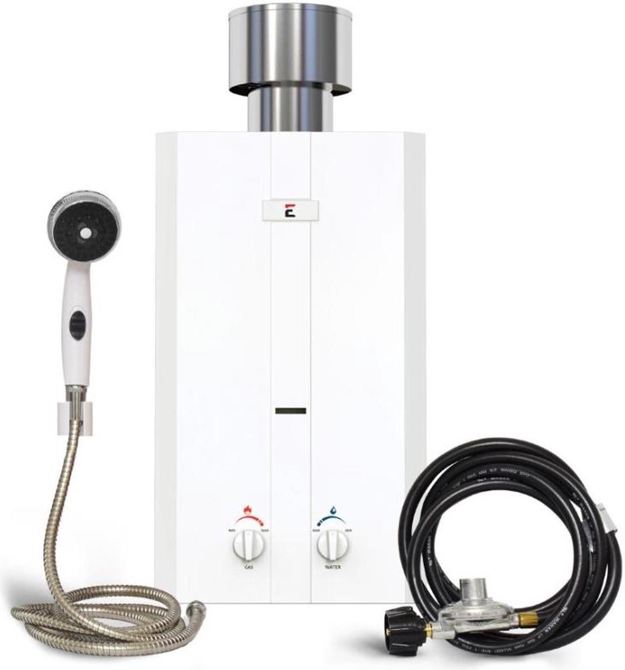 Eccotemp L10 Portable Outdoor Tankless Water Heater with Chrome Shower Set