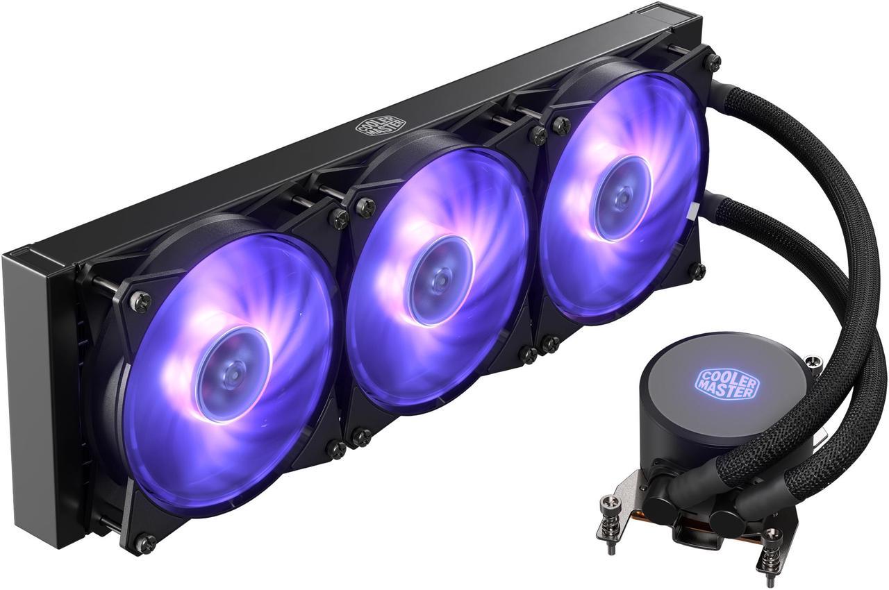 Cooler Master MasterLiquid ML360 RGB Thread Ripper TR4 Edition Close-Loop CPU Liquid Cooler, 360mm Radiator, Dual Chamber RGB Pump, Triple MF120R Fans, RGB Lighting