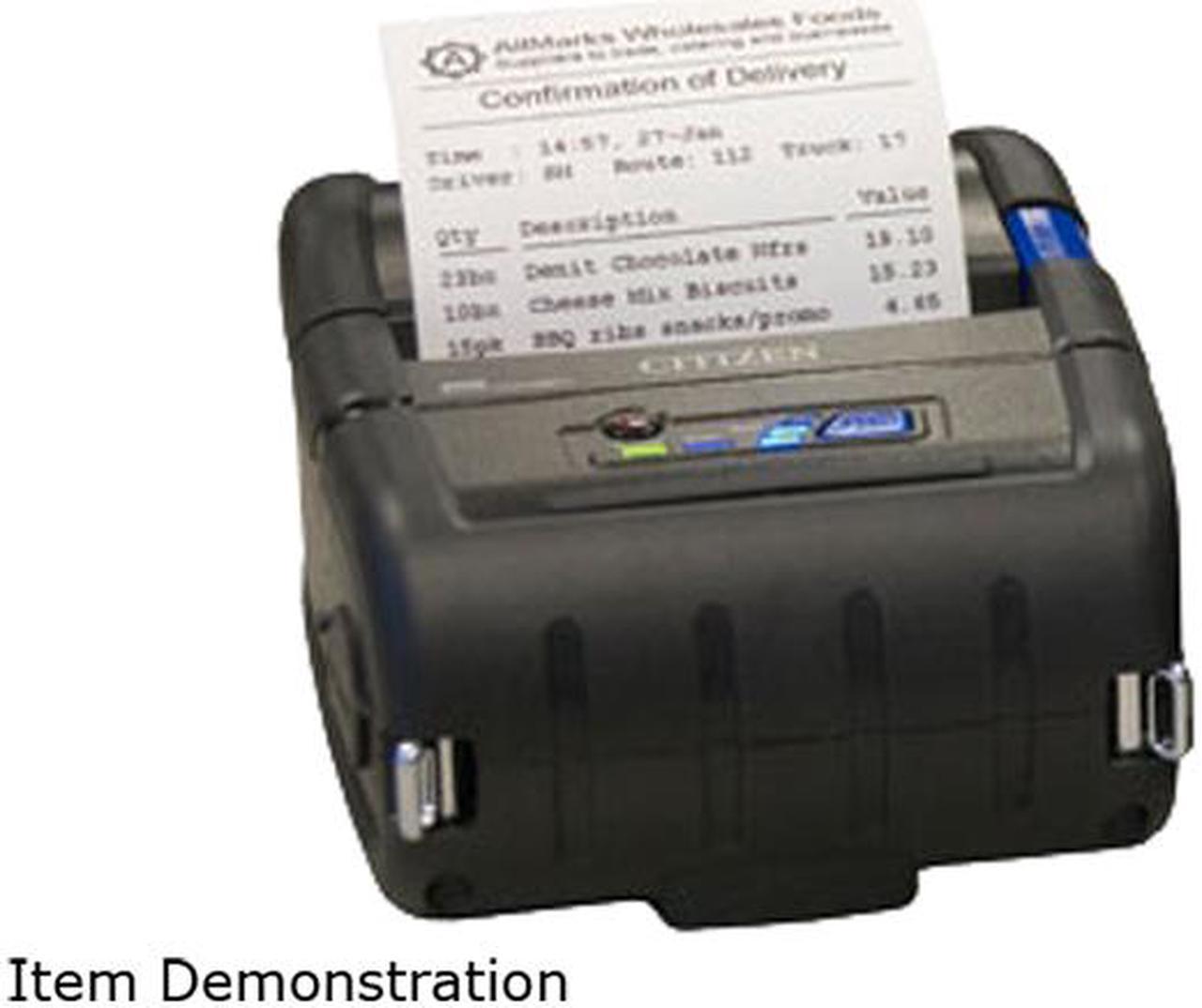 CITIZEN CMP-20II 2" Rugged Mobile Direct Thermal Receipt and Label Printer, 203 dpi, Serial, USB, STD, IoS Bluetooth, ESC/POS, CPCL - CMP-20IIBTIUC