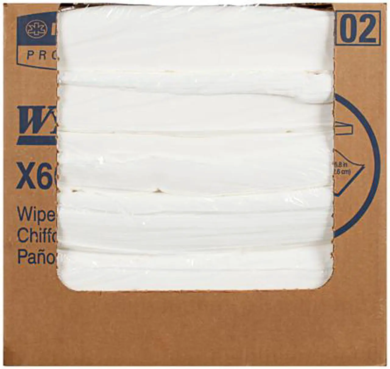 Alt view image 2 of 4 - WypAll X60 Reusable Cloths (34900), White, Flat Sheets, 150 Sheets / Pack, 6 Packs / Case, 900 Wipes / Case