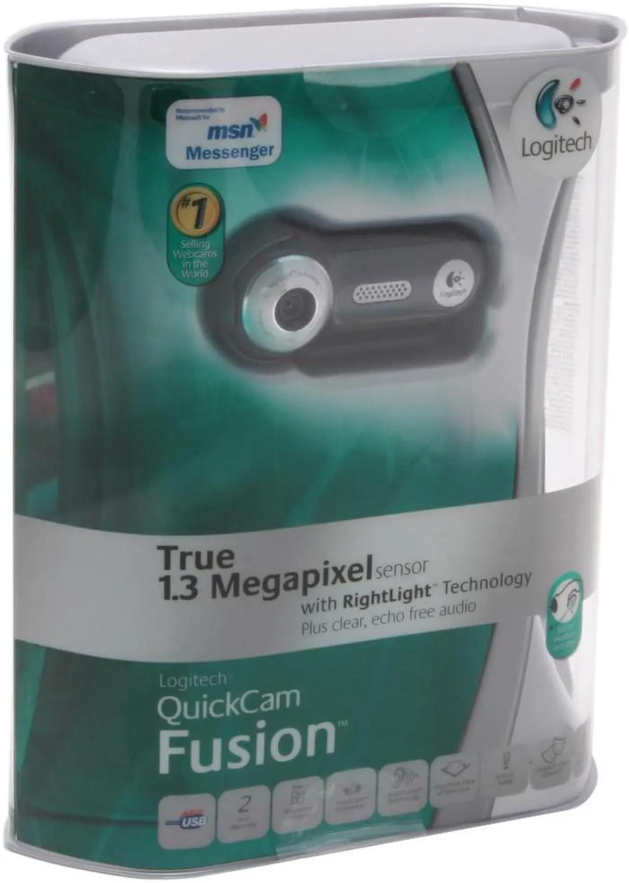 Alt view image 9 of 9 - Logitech 961403-0403 QuickCam Fusion 1.3MP Effective Pixels USB 2.0 WebCam