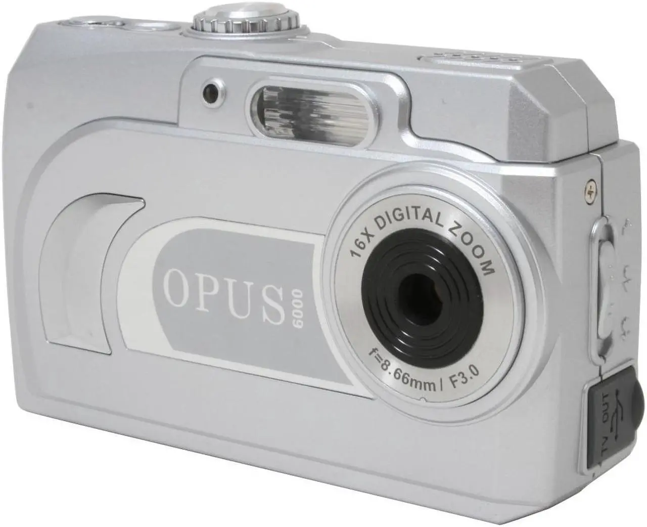 Alt view image 3 of 10 - Ezonics Opus 6000 Silver 3.1 MP (Interpolated to 12 MP) Digital Camera