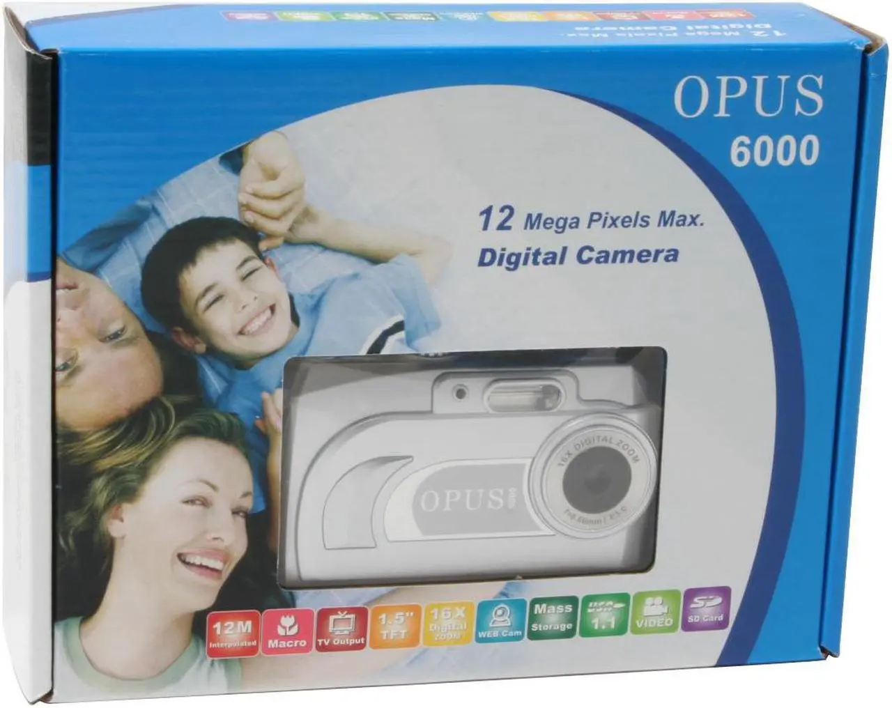 Alt view image 10 of 10 - Ezonics Opus 6000 Silver 3.1 MP (Interpolated to 12 MP) Digital Camera
