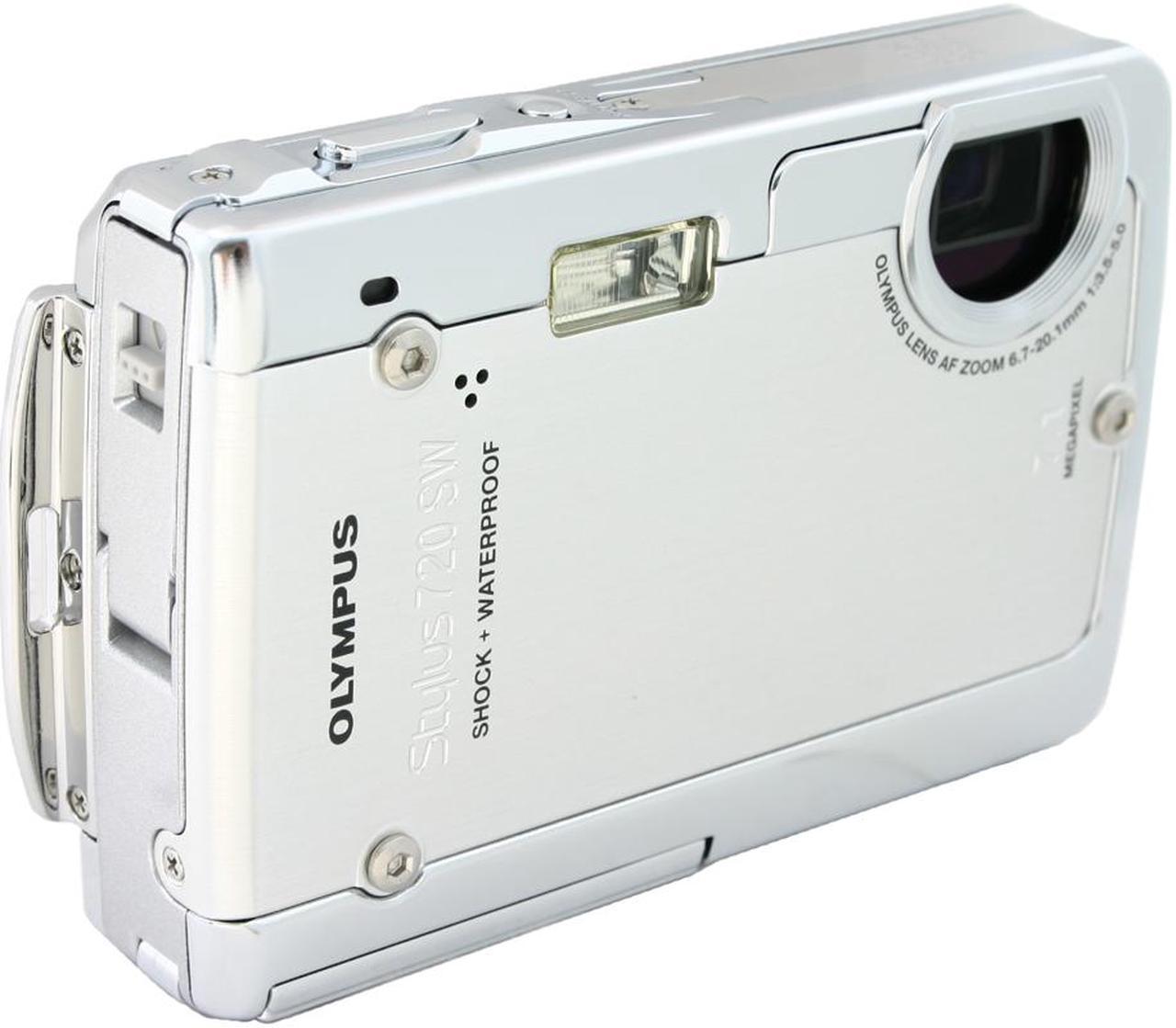 OLYMPUS Stylus 720 SW Silver 7.1 MP 3X Optical Zoom Digital Camera w/10 ft. Waterproof