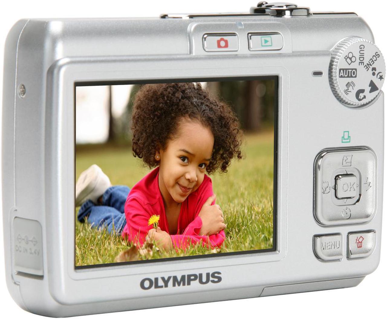 Alt view image 3 of 11 - OLYMPUS FE-210 Silver 7.1 MP 3X Optical Zoom Digital Camera