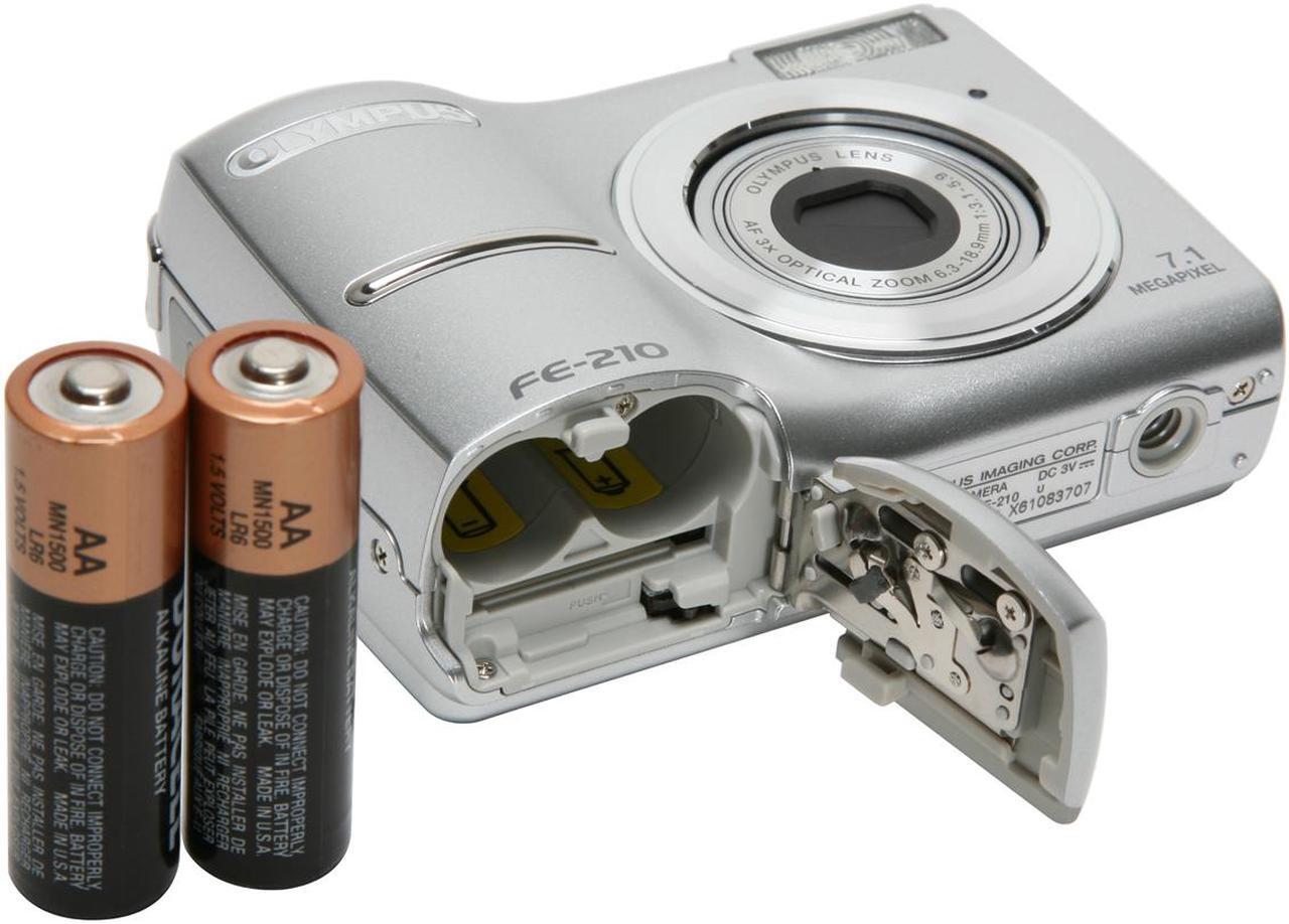 Alt view image 10 of 11 - OLYMPUS FE-210 Silver 7.1 MP 3X Optical Zoom Digital Camera