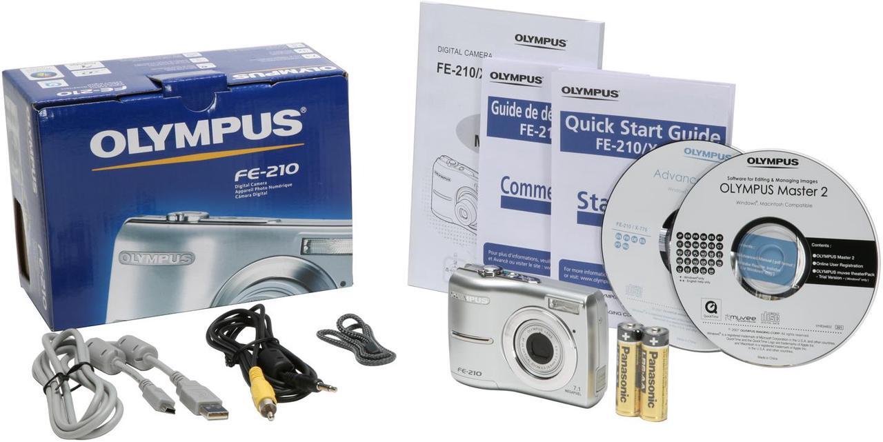 Alt view image 11 of 11 - OLYMPUS FE-210 Silver 7.1 MP 3X Optical Zoom Digital Camera