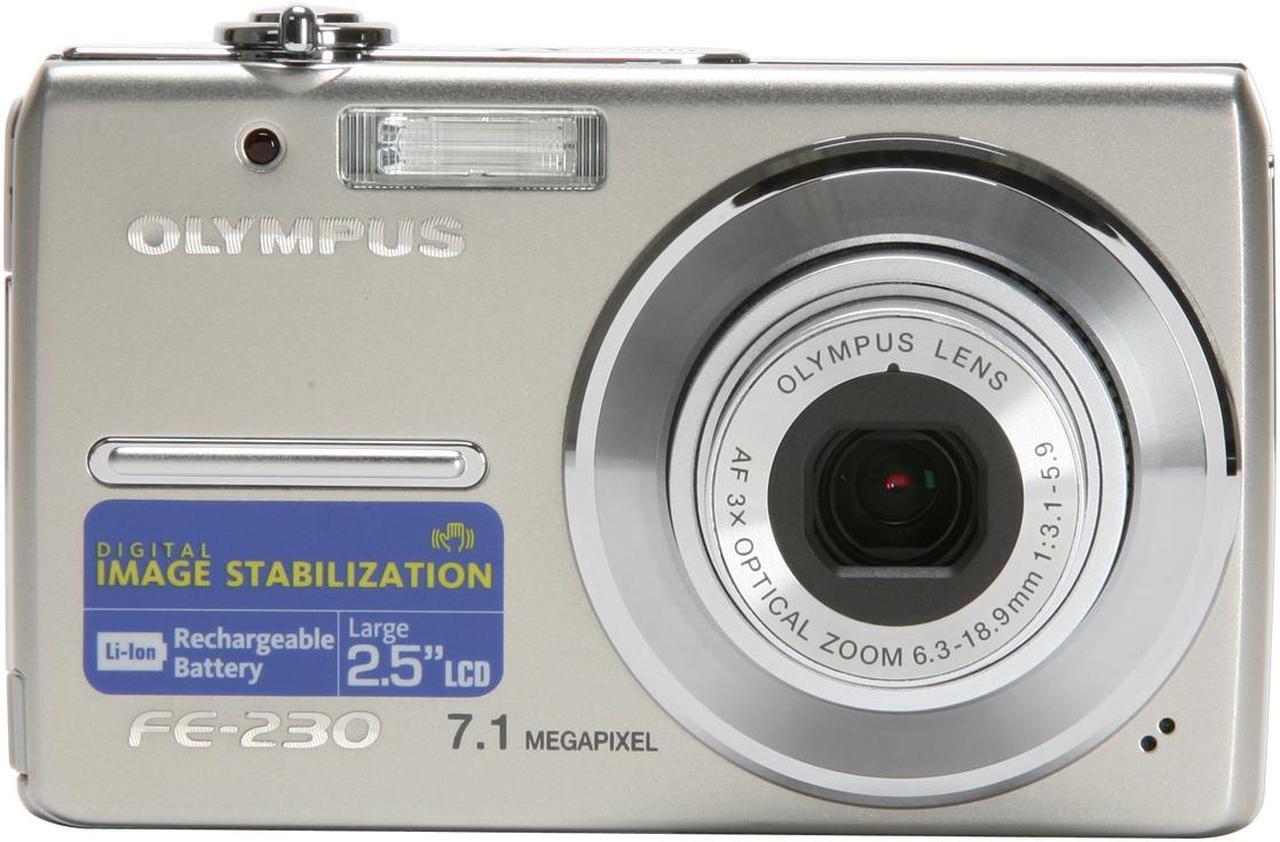 Alt view image 8 of 11 - OLYMPUS FE-230 Silver 7.1 MP 3X Optical Zoom Digital Camera