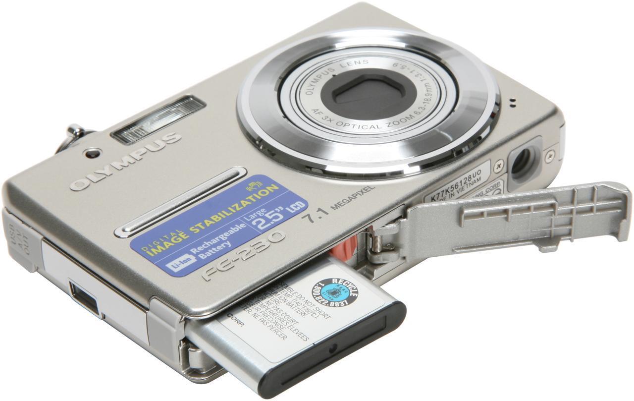 Alt view image 10 of 11 - OLYMPUS FE-230 Silver 7.1 MP 3X Optical Zoom Digital Camera
