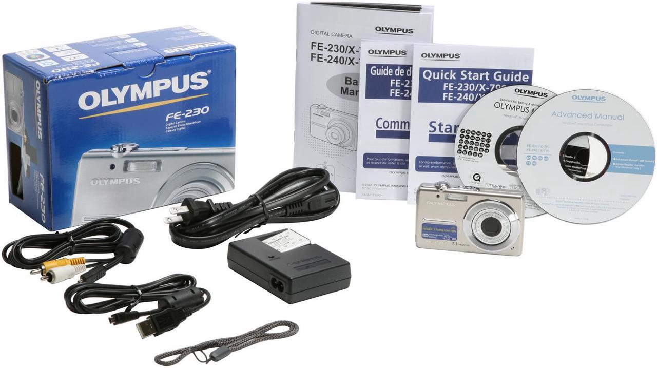 Alt view image 11 of 11 - OLYMPUS FE-230 Silver 7.1 MP 3X Optical Zoom Digital Camera