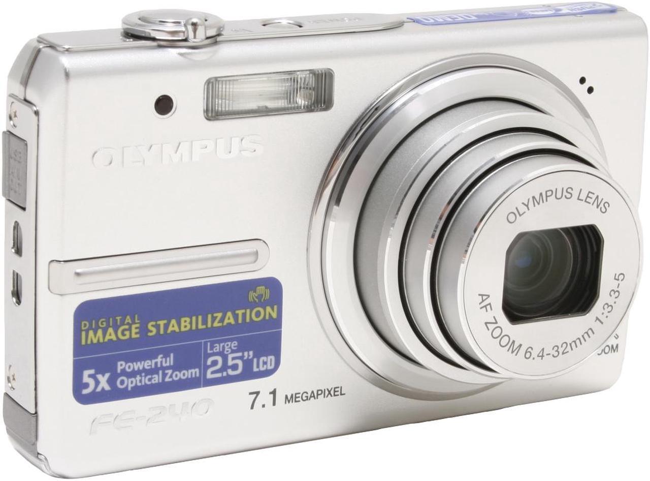 Alt view image 2 of 2 - OLYMPUS FE-240 Silver 7.1 MP 5X Optical Zoom Digital Camera