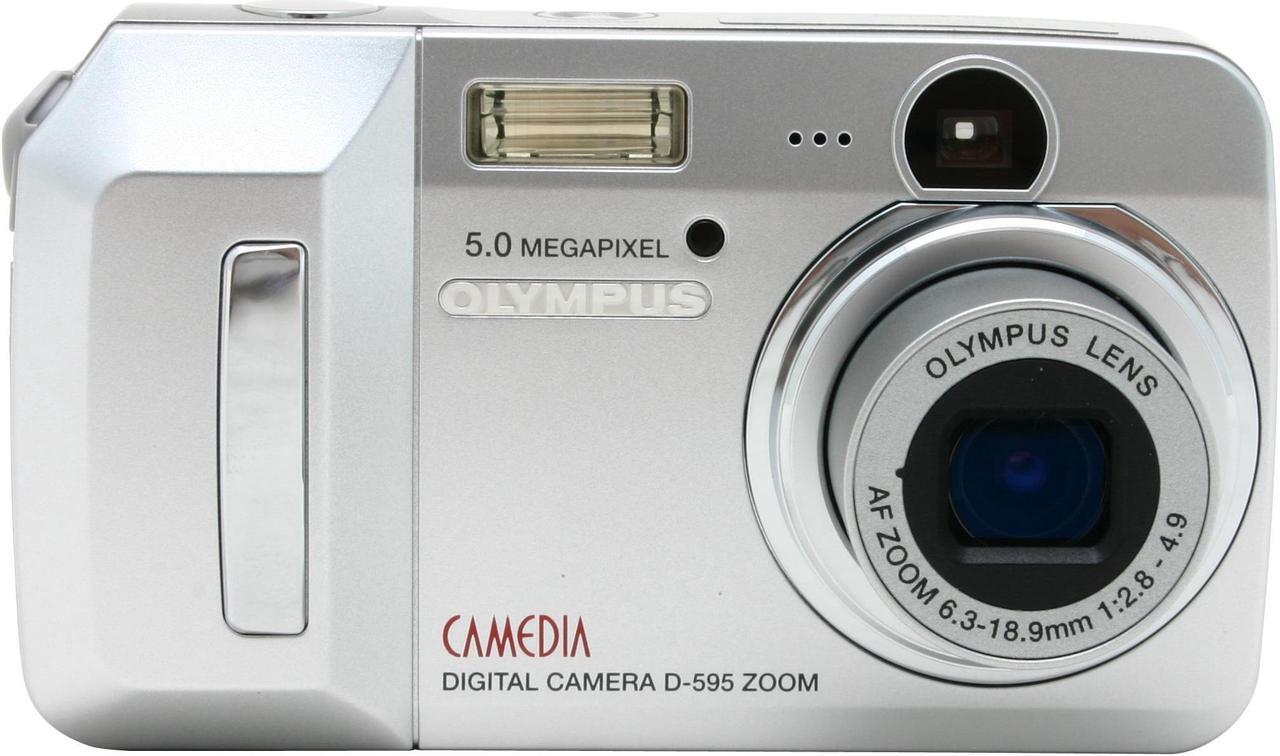 Alt view image 2 of 9 - OLYMPUS D-595 Silver 5.0MP 3X Optical Zoom Digital Camera