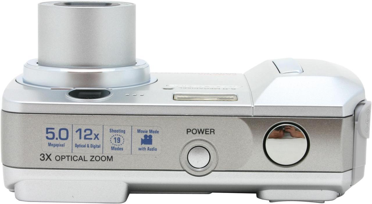 Alt view image 7 of 9 - OLYMPUS D-595 Silver 5.0MP 3X Optical Zoom Digital Camera