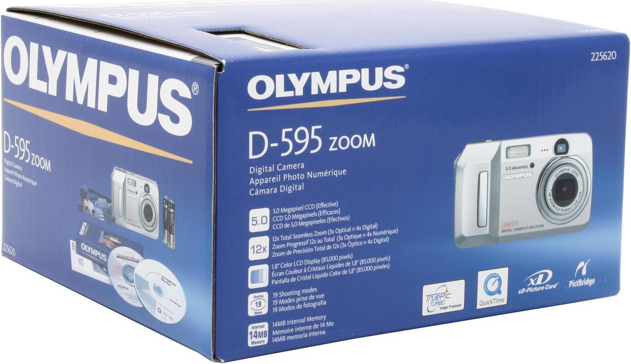 Alt view image 9 of 9 - OLYMPUS D-595 Silver 5.0MP 3X Optical Zoom Digital Camera