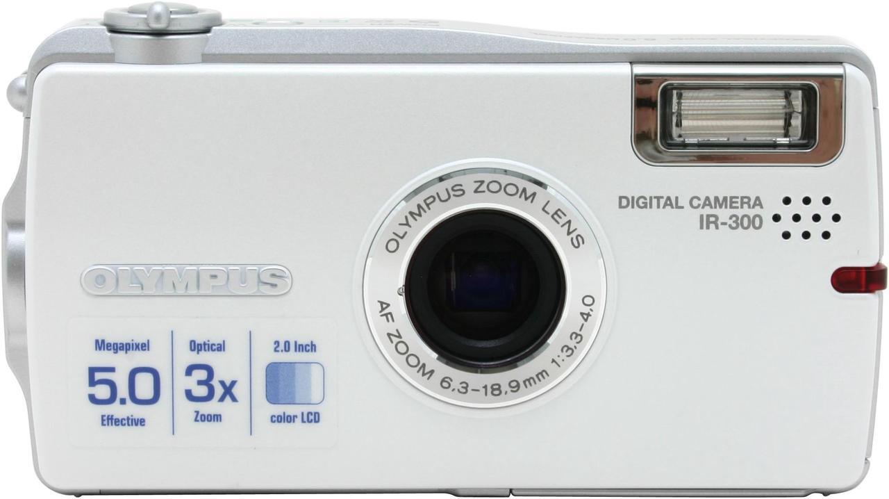 Alt view image 2 of 10 - OLYMPUS IR-300 Silver 5.0 MP 3X Optical Zoom Digital Camera