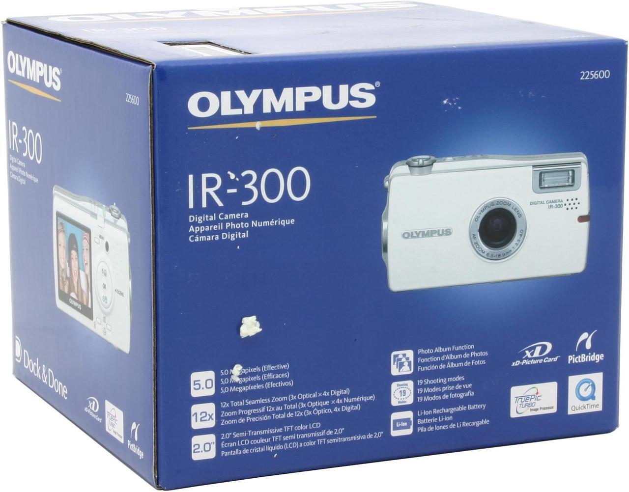Alt view image 10 of 10 - OLYMPUS IR-300 Silver 5.0 MP 3X Optical Zoom Digital Camera