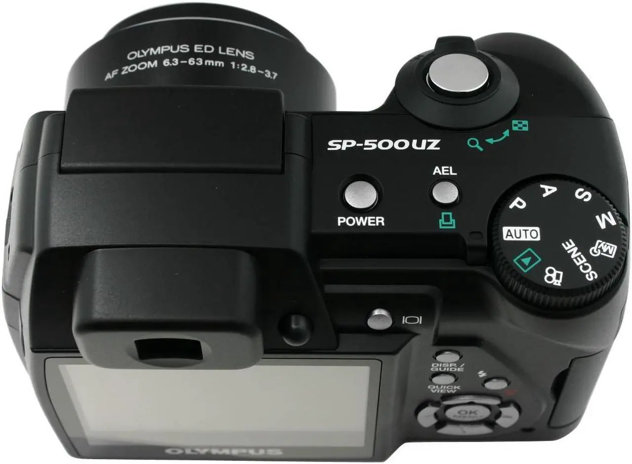 Alt view image 5 of 8 - OLYMPUS SP-500 UZ Black 6 MP 10X Optical Zoom Digital Camera