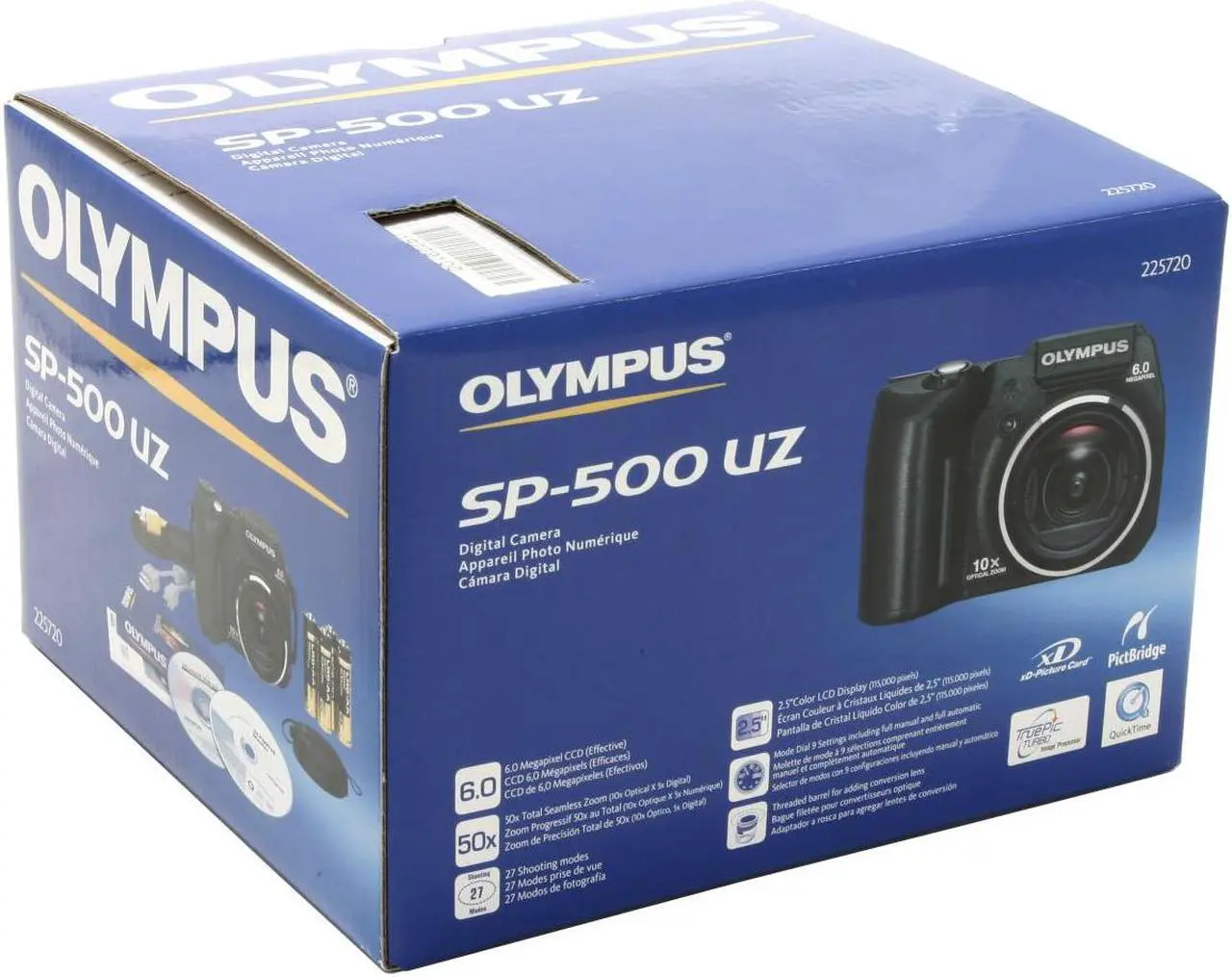 Alt view image 8 of 8 - OLYMPUS SP-500 UZ Black 6 MP 10X Optical Zoom Digital Camera
