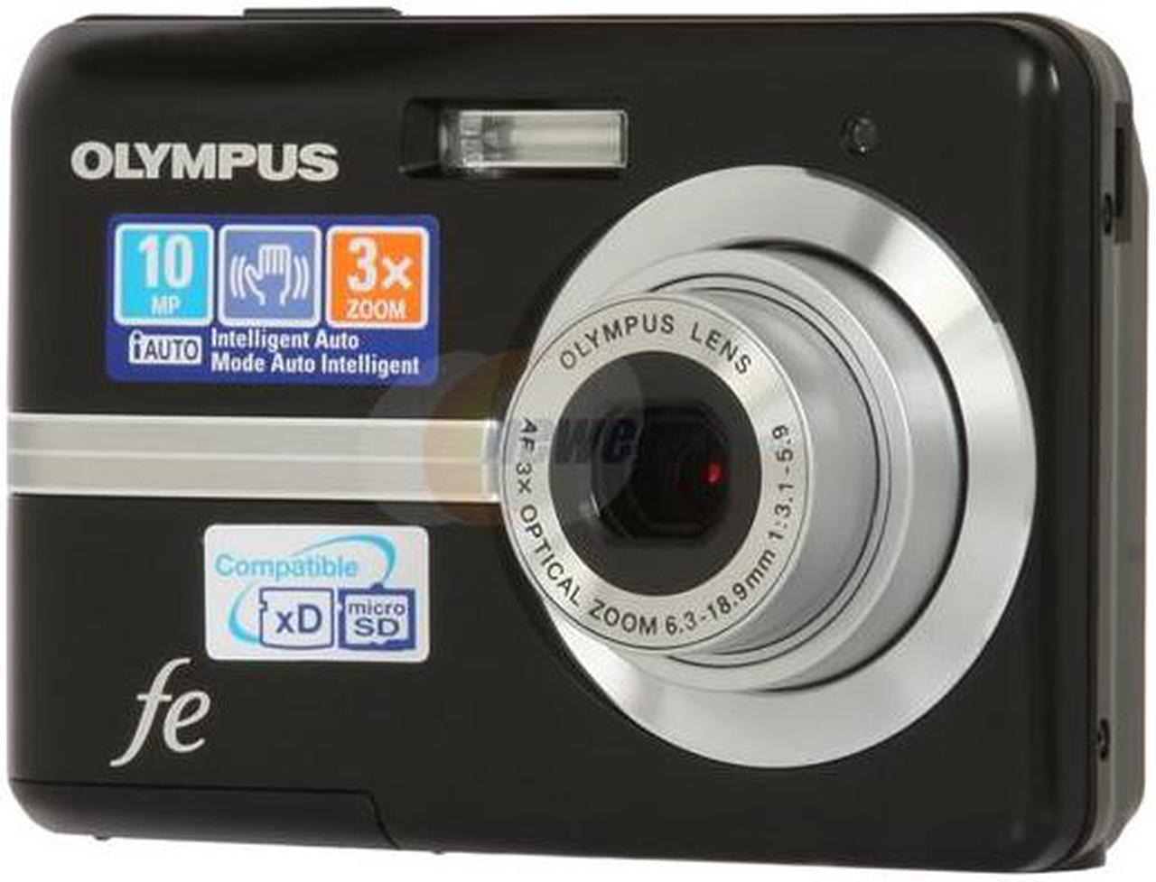 OLYMPUS FE-25 Black 10.0 MP 3X Optical Zoom Digital Camera